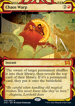 Chaos Warp (Foil Etched) [Strixhaven: Mystical Archive] | The Time Vault CA