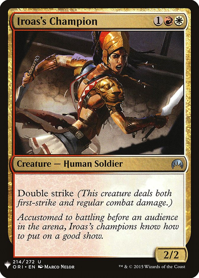 Iroas's Champion [Mystery Booster] | The Time Vault CA