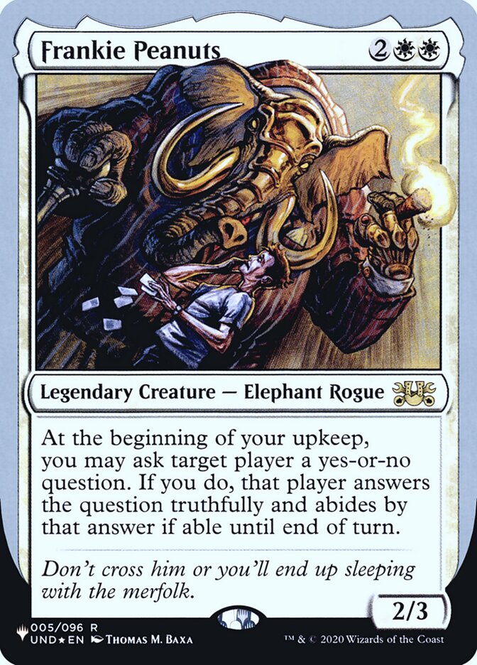 Frankie Peanuts (Unfinity Foil Edition) [The List] | The Time Vault CA