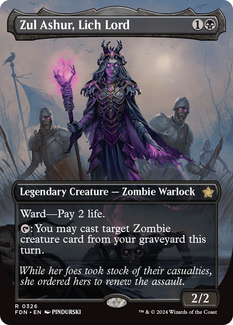 Zul Ashur, Lich Lord (Borderless) [Foundations] | The Time Vault CA