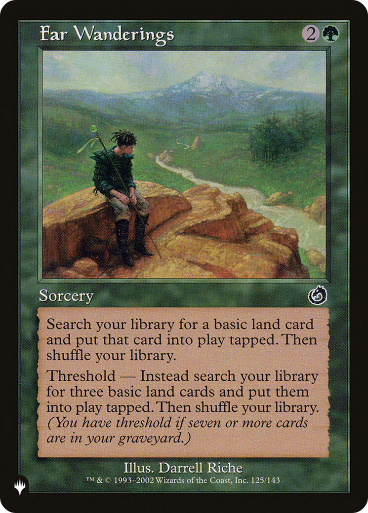 Far Wanderings [The List] | The Time Vault CA