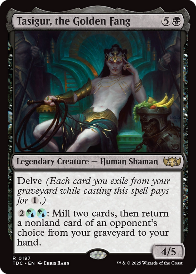 Tasigur, the Golden Fang [Tarkir: Dragonstorm Commander] | The Time Vault CA