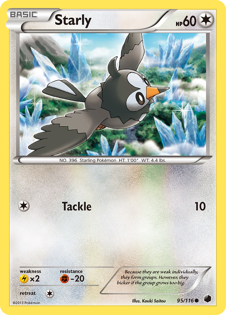 Starly (95/116) [Black & White: Plasma Freeze] | The Time Vault CA