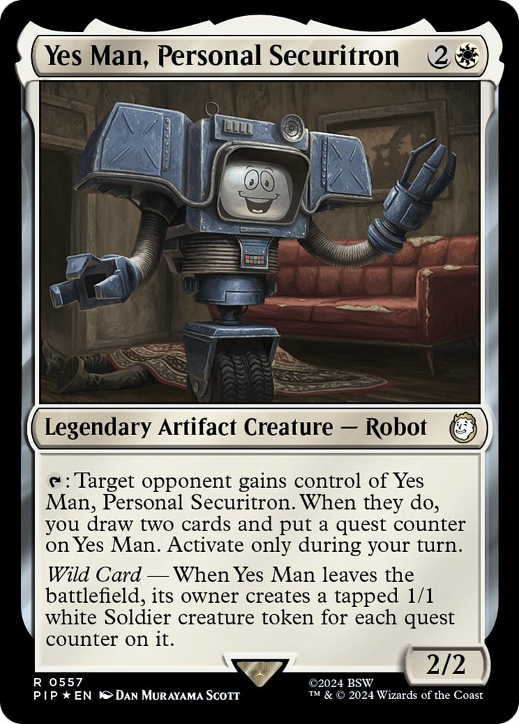 Yes Man, Personal Securitron (Surge Foil) [Fallout] | The Time Vault CA