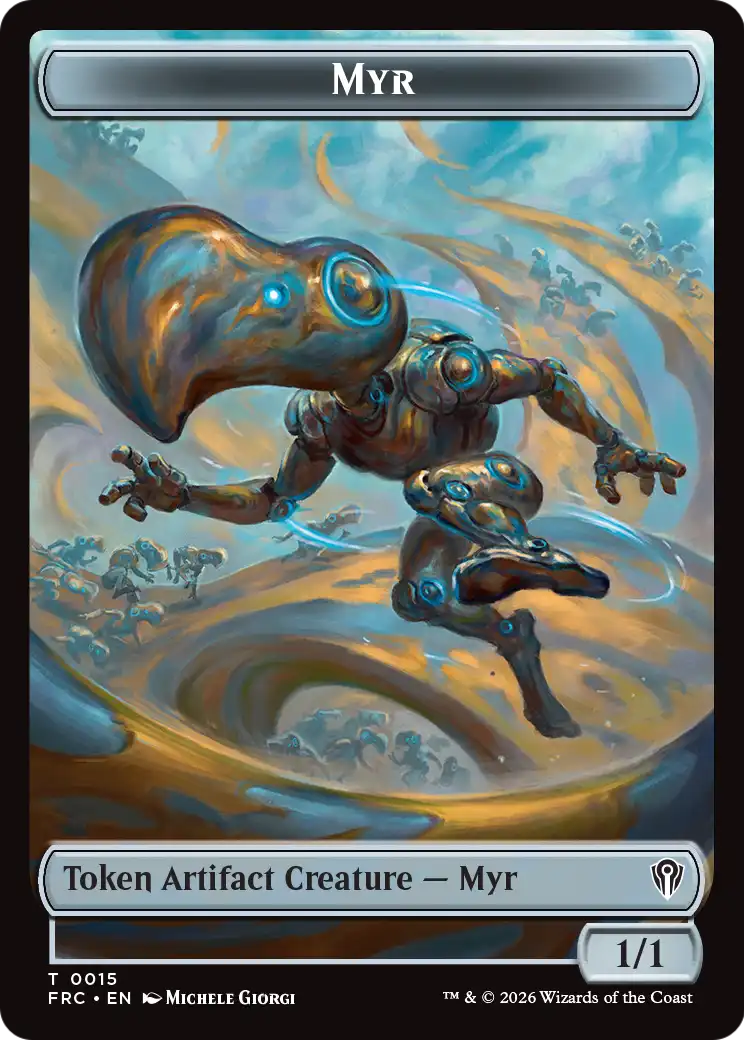 Gingerbrute // Myr Double-Sided Token [Reality Fracture Commander Tokens] | The Time Vault CA