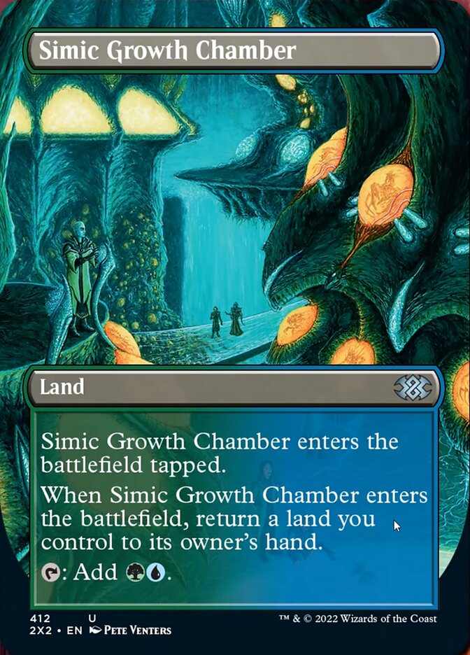 Simic Growth Chamber (Borderless Alternate Art) [Double Masters 2022] | The Time Vault CA