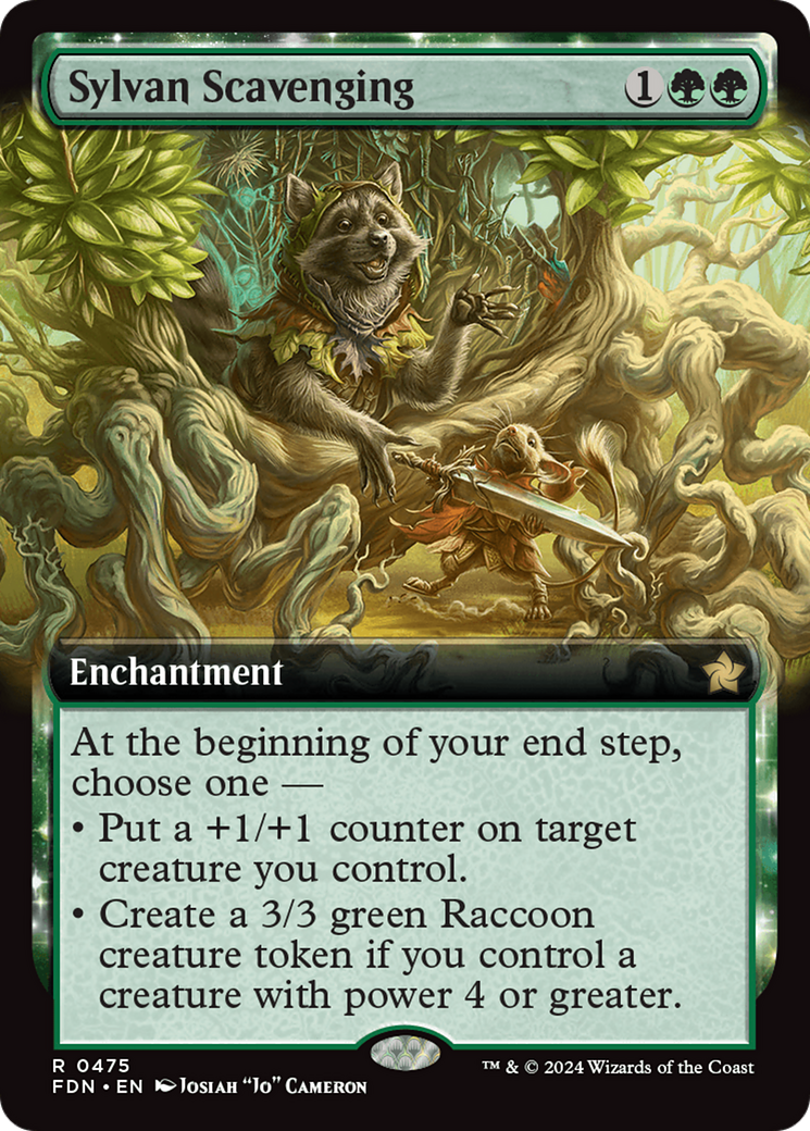 Sylvan Scavenging (Extended Art) [Foundations] | The Time Vault CA