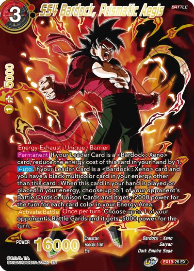 SS4 Bardock, Prismatic Aegis (EX19-26) [Special Anniversary Set 2021] | The Time Vault CA