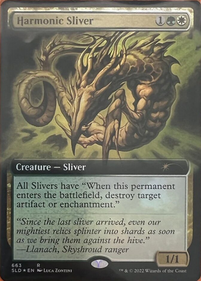 Harmonic Sliver (Extended Art) [Secret Lair Drop Promos] | The Time Vault CA