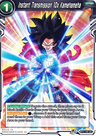Instant Transmission 10x Kamehameha (BT11-151) [Vermilion Bloodline] | The Time Vault CA