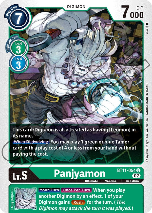 Panjyamon [BT11-054] [Dimensional Phase] | The Time Vault CA