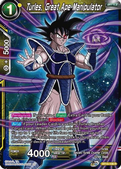 Turles, Great Ape Manipulator (BT15-106) [Saiyan Showdown] | The Time Vault CA