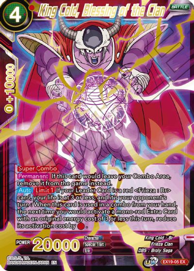 King Cold, Blessing of the Clan (EX19-05) [Special Anniversary Set 2021] | The Time Vault CA