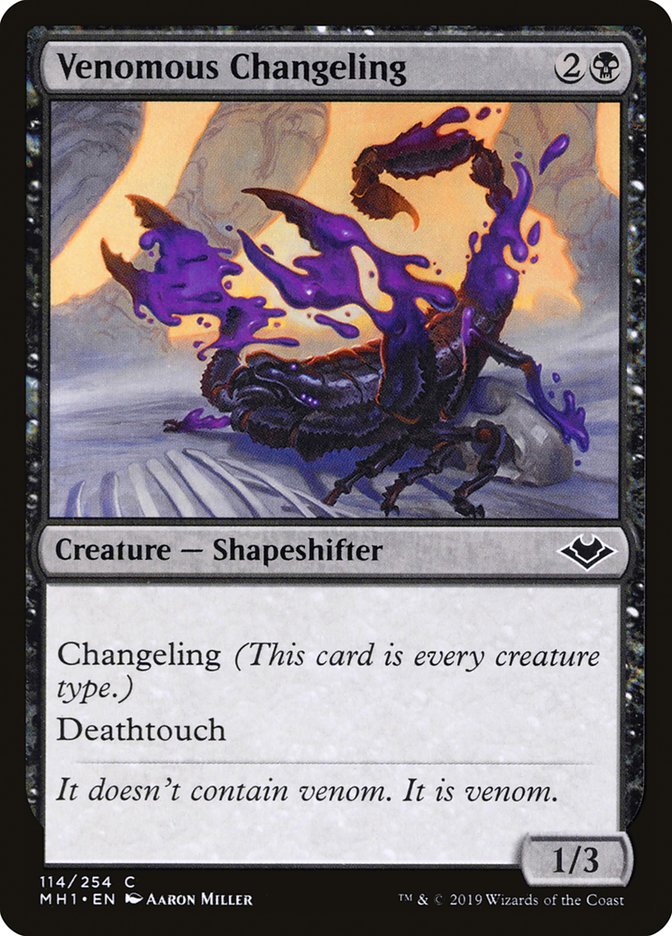 Venomous Changeling [Modern Horizons] | The Time Vault CA