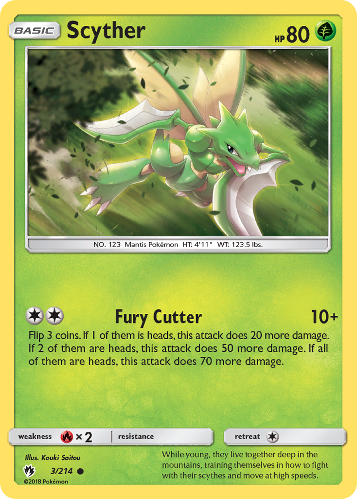 Scyther (3/214) [Sun & Moon: Lost Thunder] | The Time Vault CA