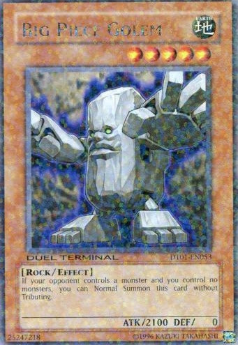 Big Piece Golem [DT01-EN053] Rare | The Time Vault CA