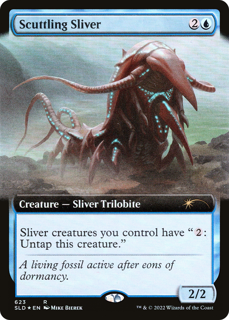 Scuttling Sliver (Extended Art) [Secret Lair Drop Promos] | The Time Vault CA