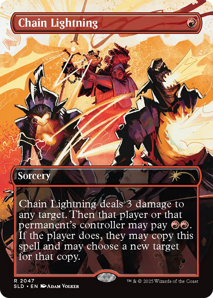 Chain Lightning (2047) (Rainbow Foil) [Secret Lair Drop Series] | The Time Vault CA