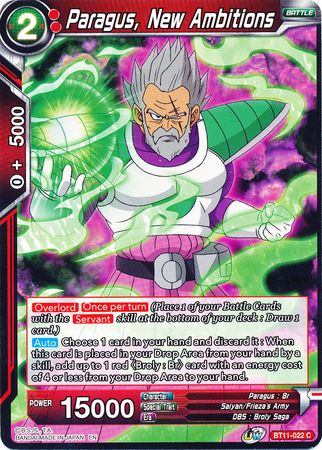 Paragus, New Ambitions (BT11-022) [Vermilion Bloodline] | The Time Vault CA