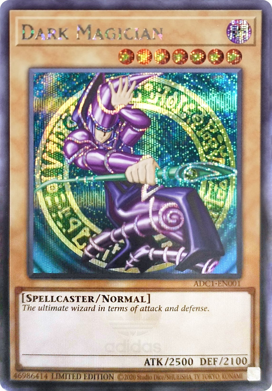 Dark Magician (Adidas Exclusive) [ADC1-EN001] Prismatic Secret Rare | The Time Vault CA