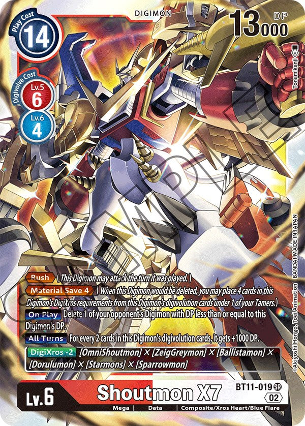 Shoutmon X7 [BT11-019] [Dimensional Phase] | The Time Vault CA