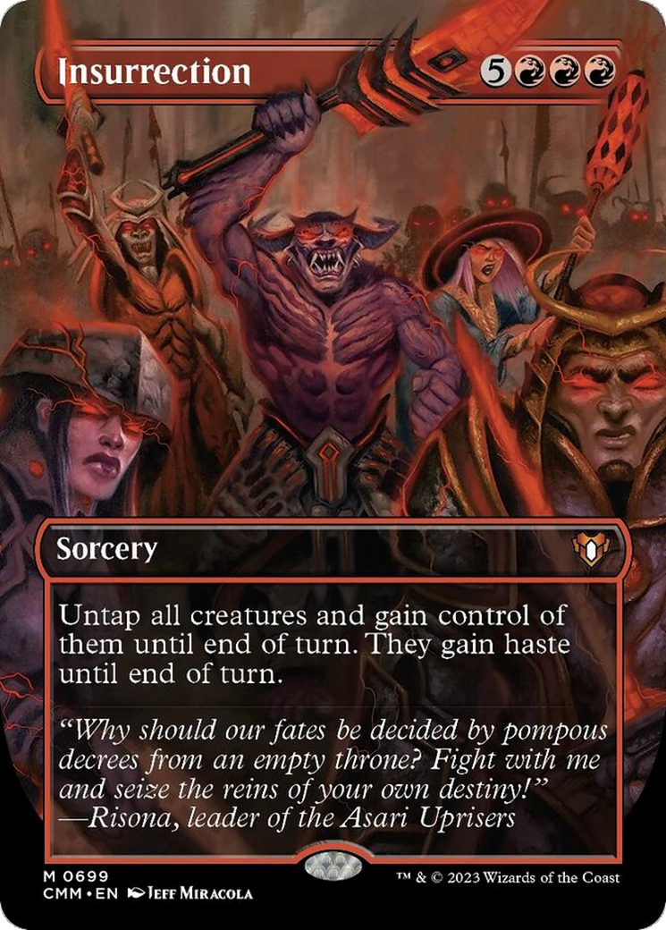 Insurrection (Borderless Alternate Art) [Commander Masters] | The Time Vault CA