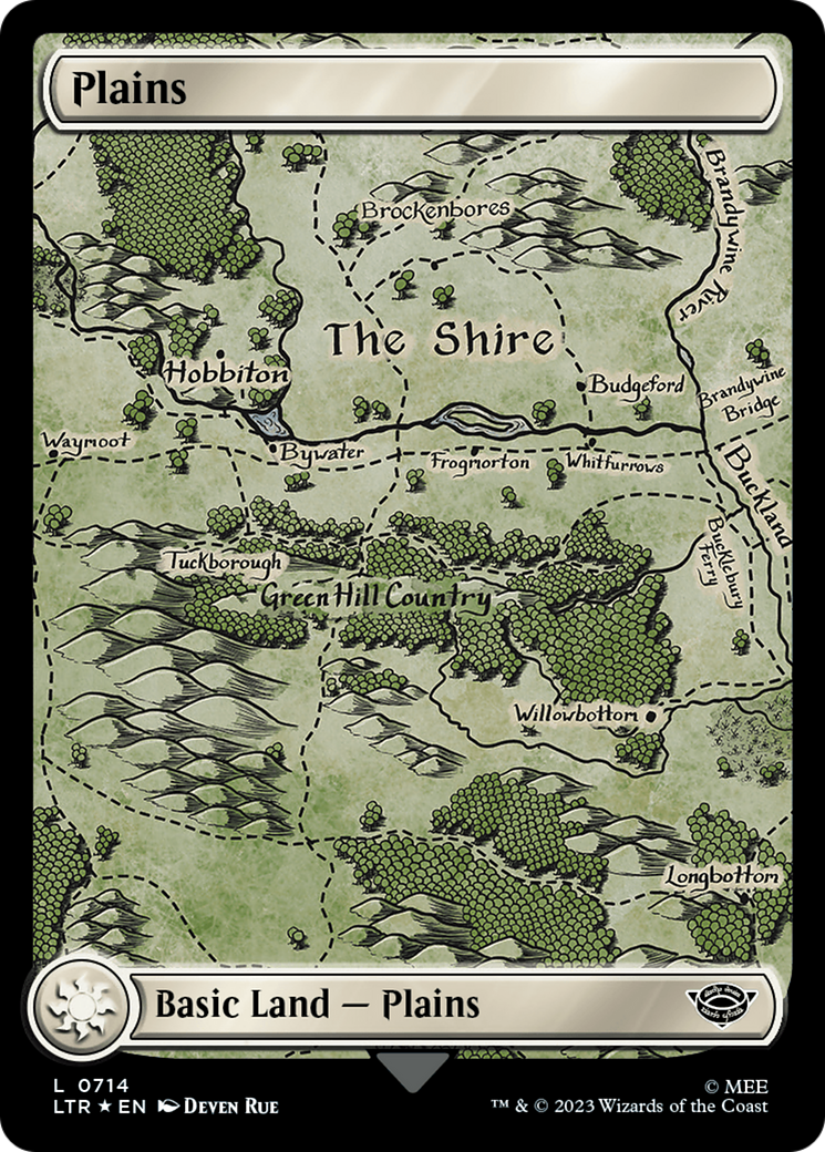 Plains (0714) (Surge Foil) [The Lord of the Rings: Tales of Middle-Earth] | The Time Vault CA