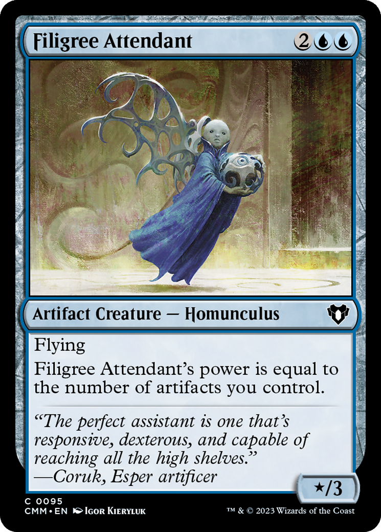 Filigree Attendant [Commander Masters] | The Time Vault CA