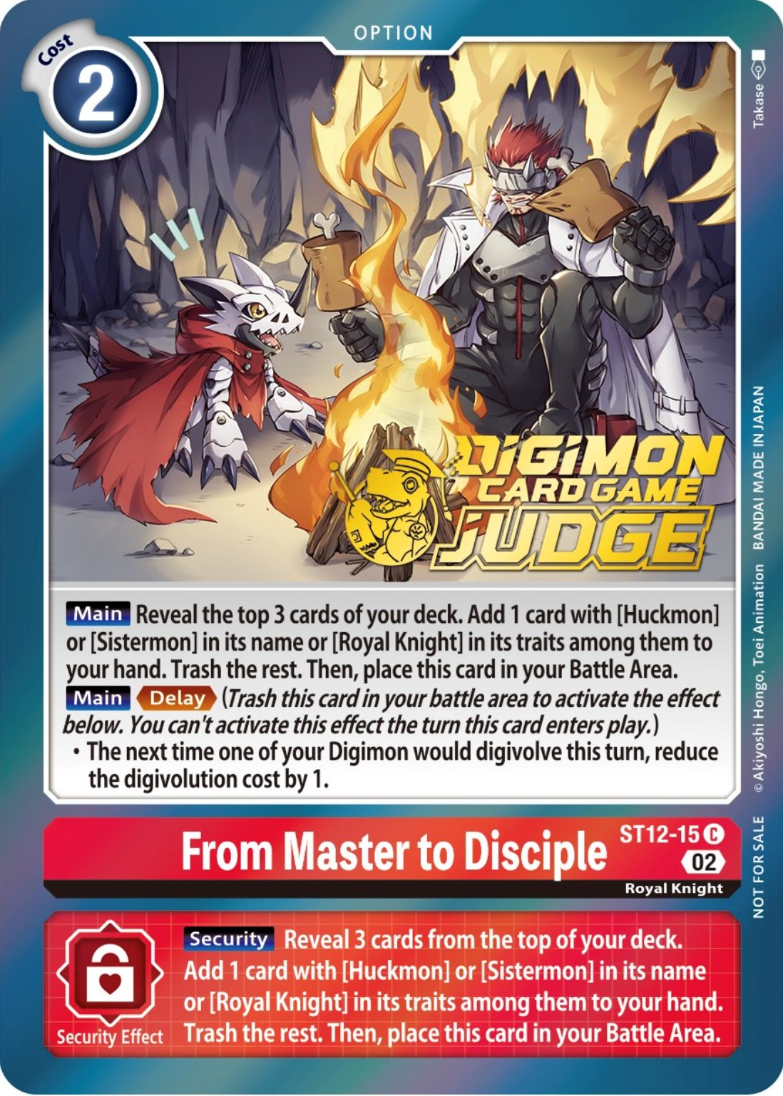 From Master to Disciple [ST12-15] (Judge Pack 3) [Starter Deck: Jesmon Promos] | The Time Vault CA