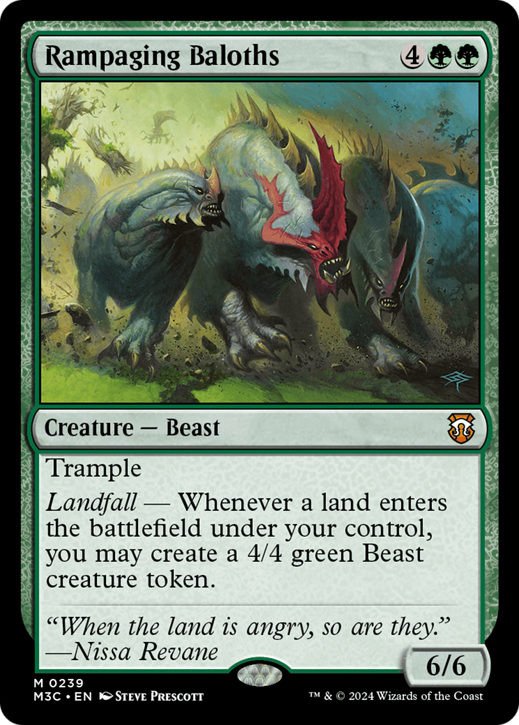 Rampaging Baloths (Ripple Foil) [Modern Horizons 3 Commander] | The Time Vault CA