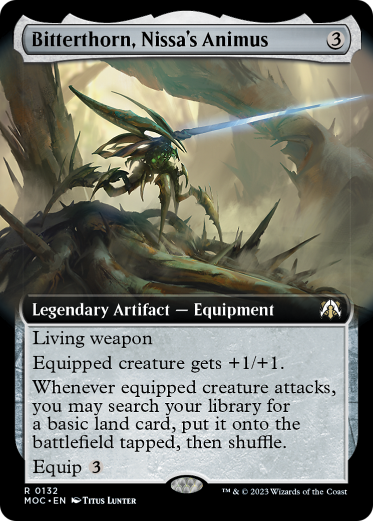 Bitterthorn, Nissa's Animus (Extended Art) [March of the Machine Commander] | The Time Vault CA