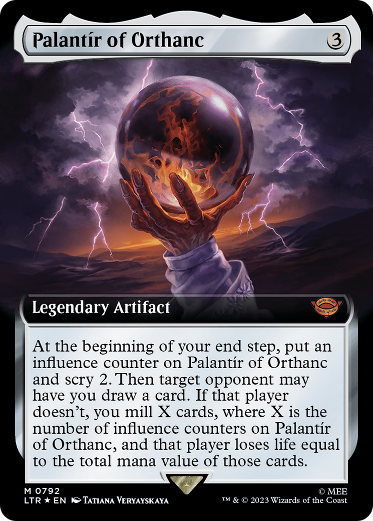 Palantir of Orthanc (Extended Art) (Surge Foil) [The Lord of the Rings: Tales of Middle-Earth] | The Time Vault CA
