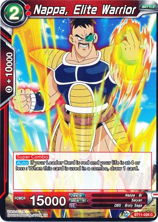 Nappa, Elite Warrior (BT11-026) [Vermilion Bloodline] | The Time Vault CA