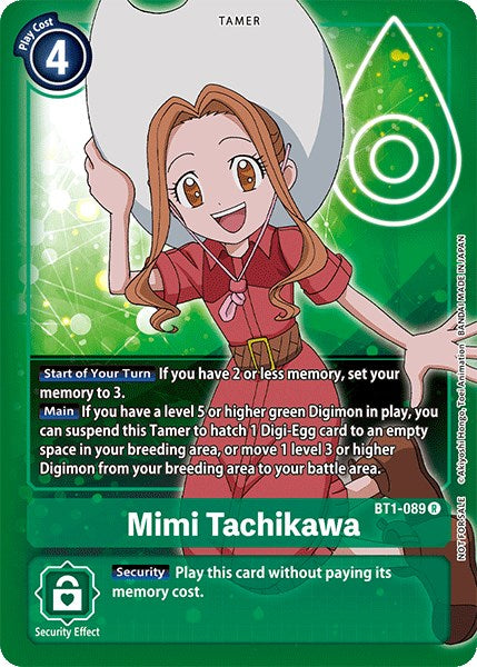 Mimi Tachikawa [BT1-089] (Official Tournament Pack Vol.3) [Release Special Booster Promos] | The Time Vault CA