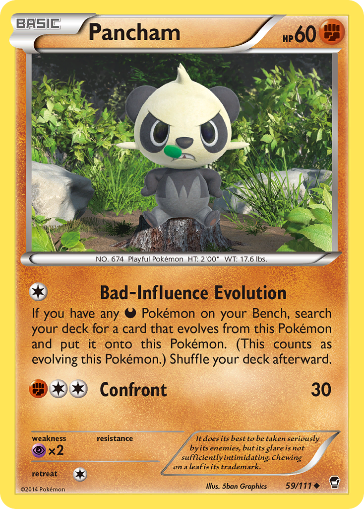 Pancham (59/111) [XY: Furious Fists] | The Time Vault CA