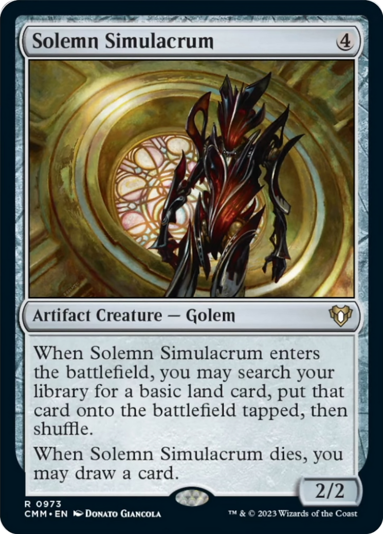 Solemn Simulacrum [Commander Masters] | The Time Vault CA