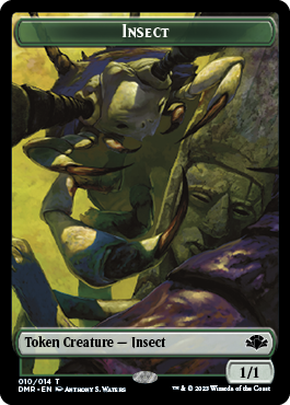 Insect Token [Dominaria Remastered Tokens] | The Time Vault CA