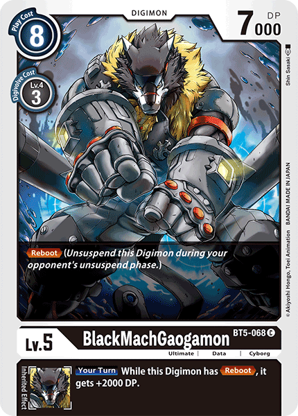 BlackMachGaogamon [BT5-068] [Battle of Omni] | The Time Vault CA