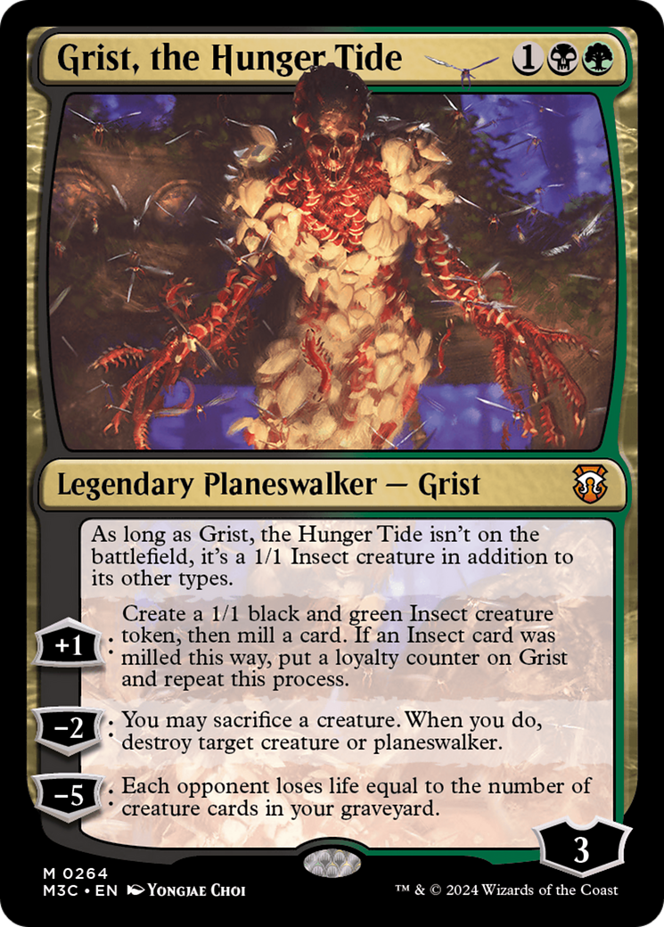 Grist, the Hunger Tide (Ripple Foil) [Modern Horizons 3 Commander] | The Time Vault CA