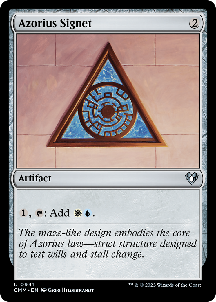 Azorius Signet [Commander Masters] | The Time Vault CA