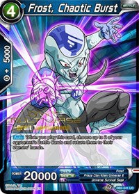 Frost, Chaotic Burst (Divine Multiverse Draft Tournament) (DB2-041) [Tournament Promotion Cards] | The Time Vault CA