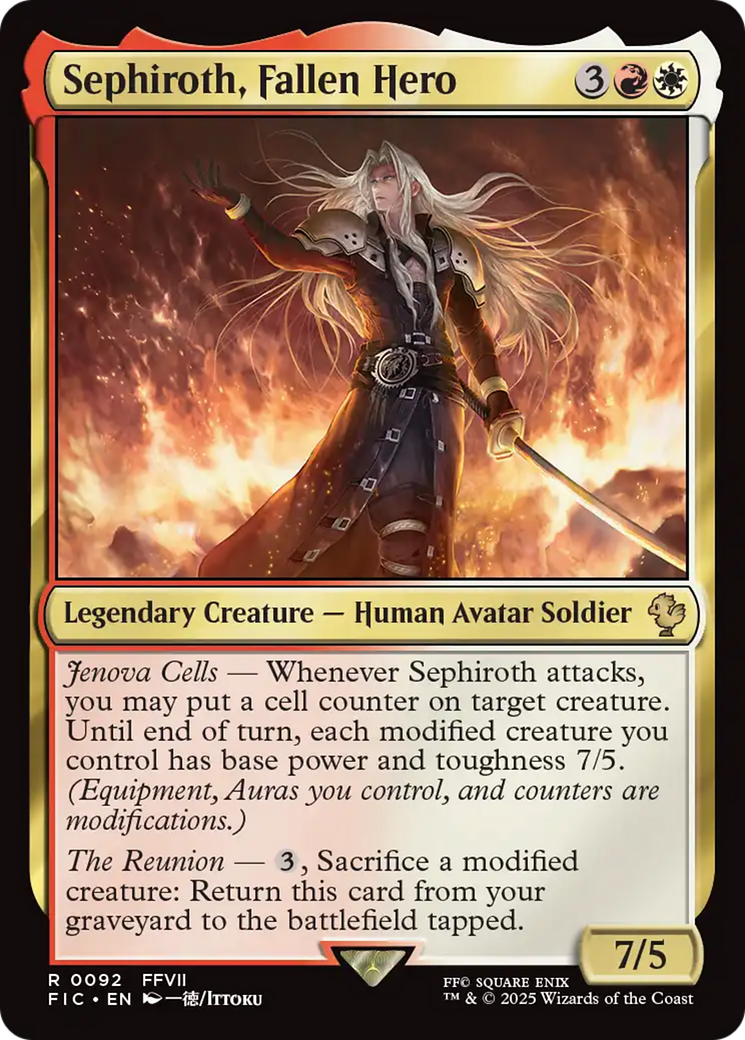 Sephiroth, Fallen Hero [FINAL FANTASY Commander] | The Time Vault CA