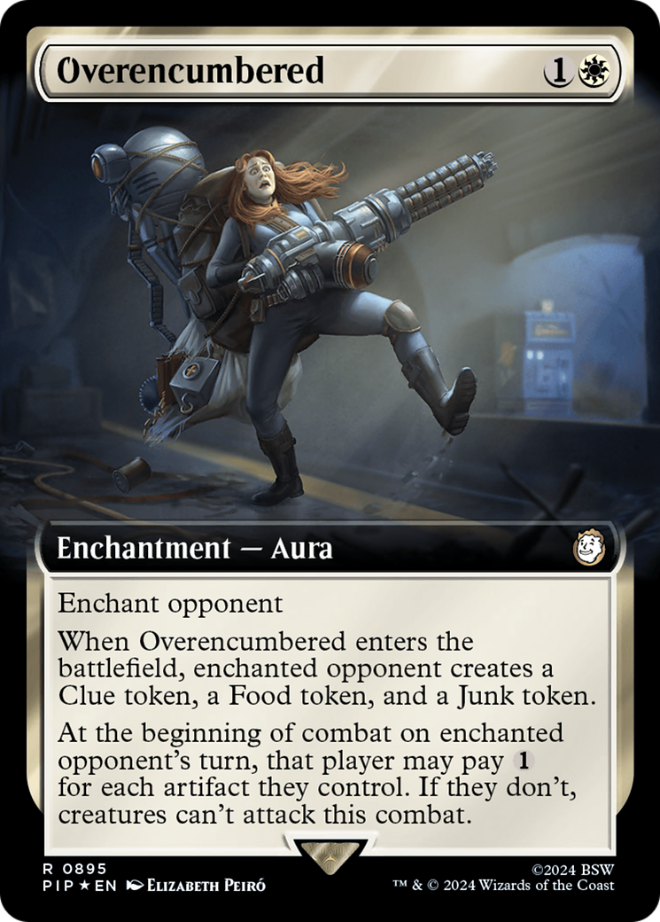 Overencumbered (Extended Art) (Surge Foil) [Fallout] | The Time Vault CA