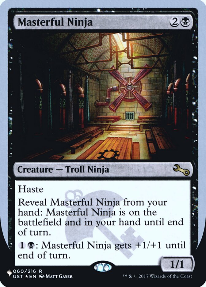 Masterful Ninja (Unfinity Foil Edition) [The List] | The Time Vault CA