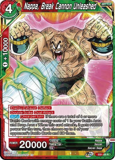 Nappa, Break Cannon Unleashed (EB1-58) [Battle Evolution Booster] | The Time Vault CA