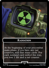 Radiation // Warrior Double-Sided Token [Fallout Tokens] | The Time Vault CA