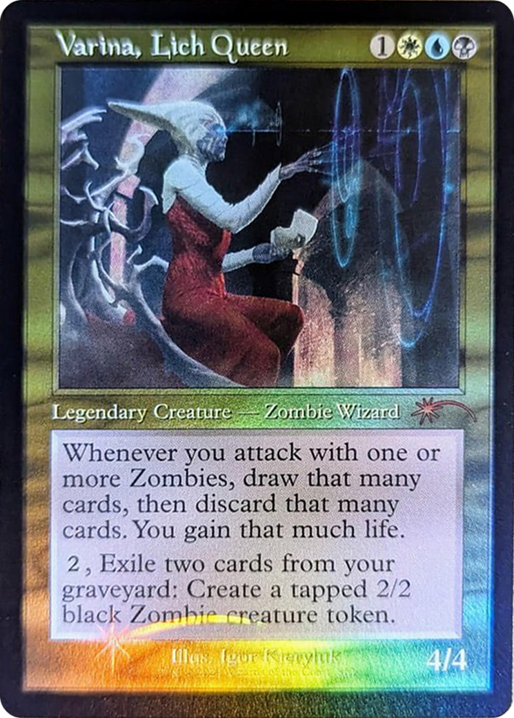 Varina, Lich Queen (Retro Frame) [Secret Lair Drop Series] | The Time Vault CA