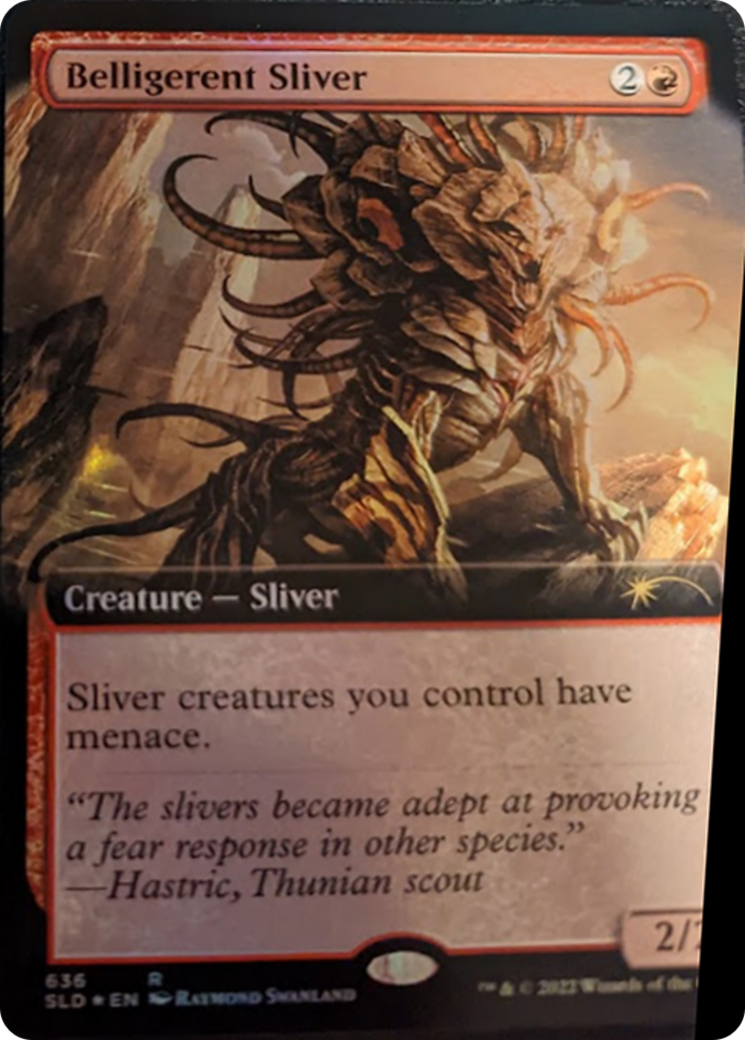 Belligerent Sliver (Extended Art) [Secret Lair Drop Series] | The Time Vault CA