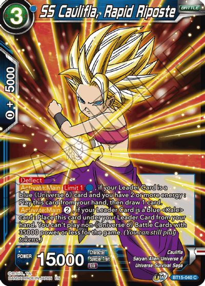 SS Caulifla, Rapid Riposte (BT15-040) [Saiyan Showdown] | The Time Vault CA