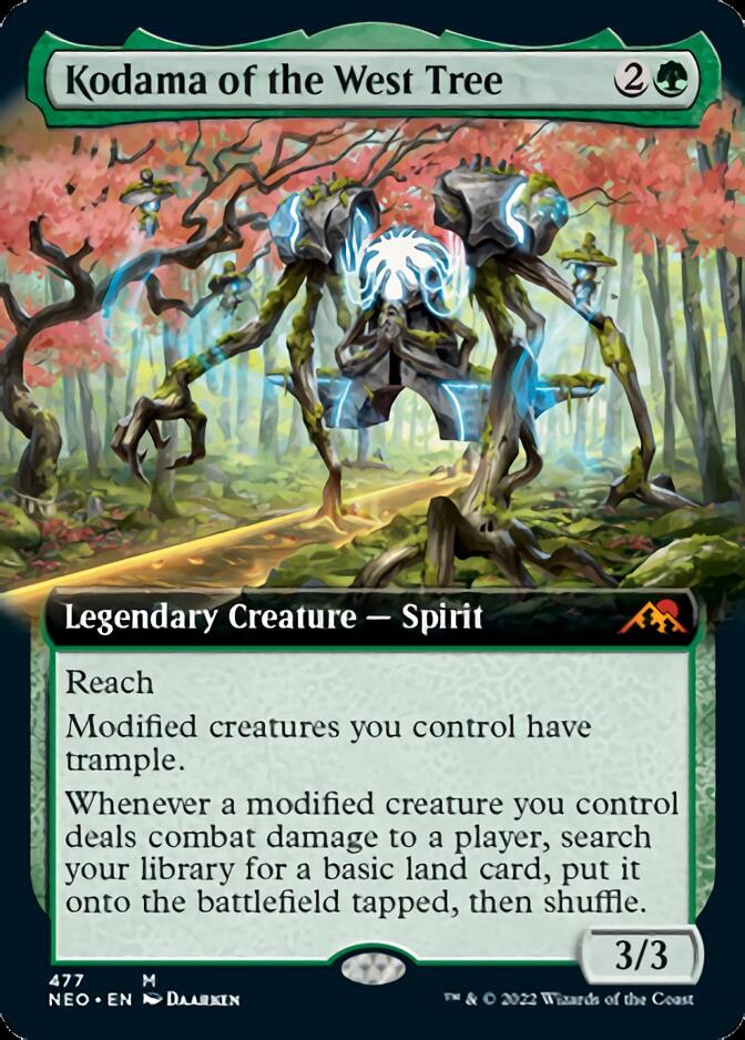 Kodama of the West Tree (Extended Art) [Kamigawa: Neon Dynasty] | The Time Vault CA